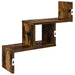 Raft de perete Stejar fumuriu 48 x 15 x 42 cm Lemn prelucrat - WALTI WALTI