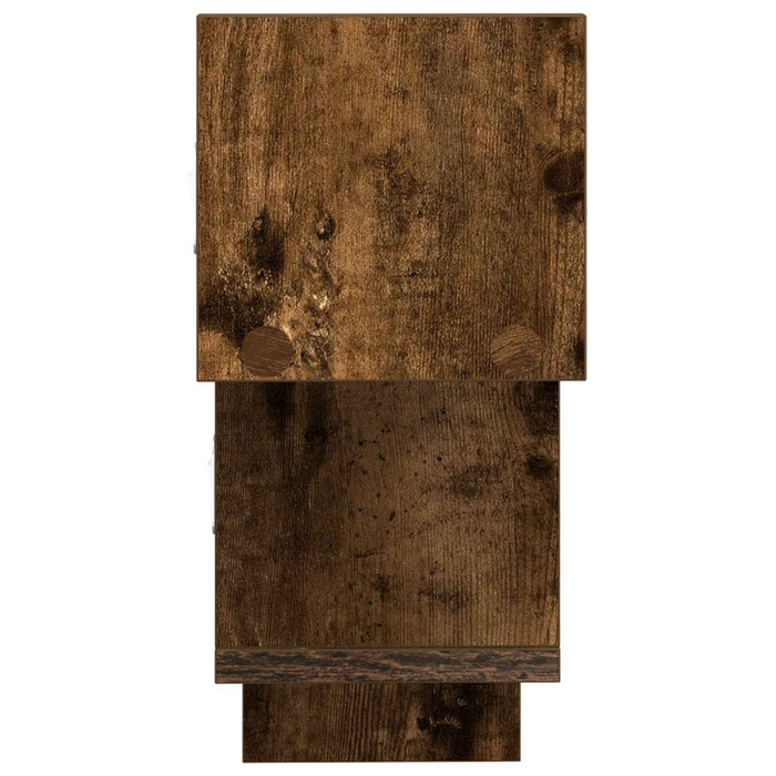 Raft de perete Stejar fumuriu 48 x 15 x 42 cm Lemn prelucrat - WALTI WALTI