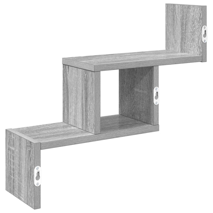 Raft de perete Sonoma gri 48 x 15 x 42 cm Lemn prelucrat - WALTI WALTI