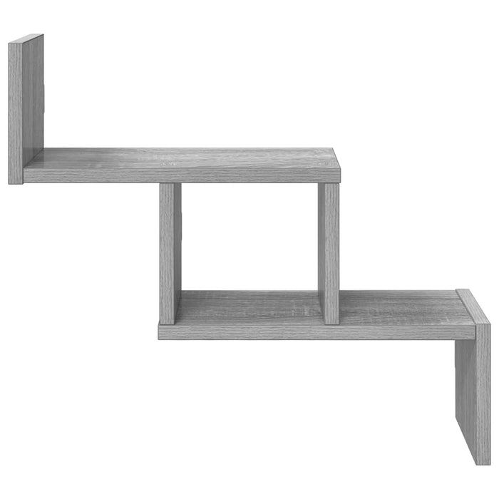 Raft de perete Sonoma gri 48 x 15 x 42 cm Lemn prelucrat - WALTI WALTI
