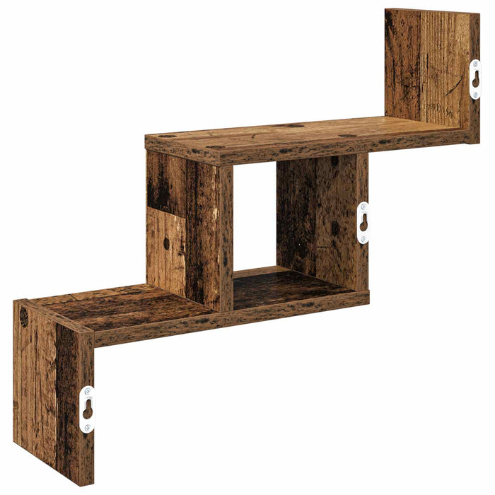 Raft de perete Lemn vechi 48 x 15 x 42 cm Lemn prelucrat - WALTI WALTI