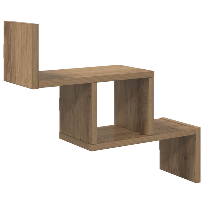 Raft de perete Stejar Artizanal 48 x 15 x 42 cm Lemn prelucrat - WALTI WALTI