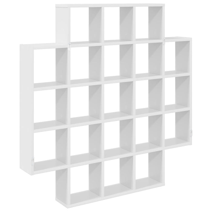Raft de perete Alb 100 x 13 x 100 cm Lemn prelucrat - WALTI WALTI