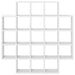 Raft de perete Alb 100 x 13 x 100 cm Lemn prelucrat - WALTI WALTI
