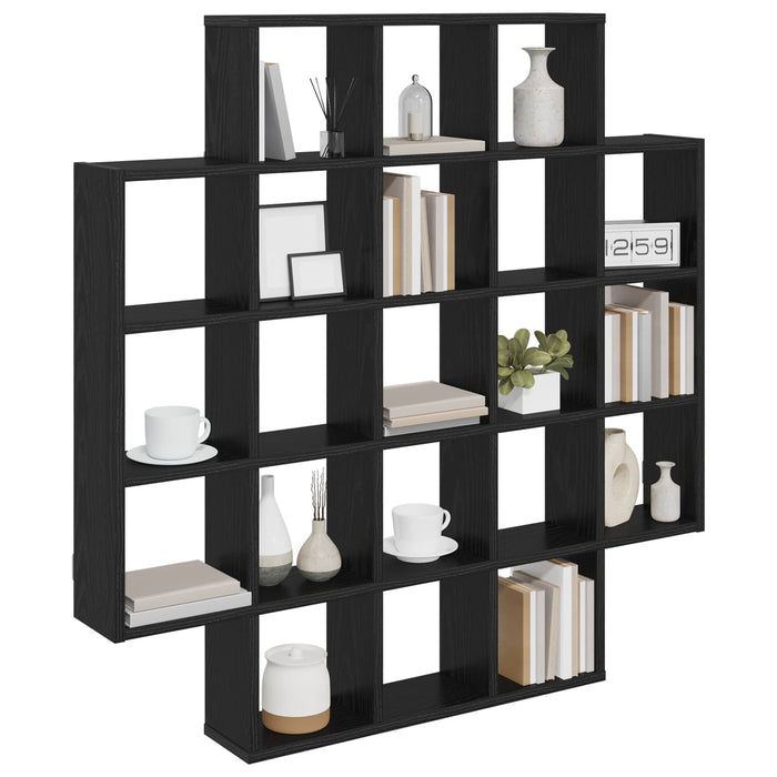 Raft de perete Stejar Negru 100 x 13 x 100 cm Lemn prelucrat - WALTI WALTI