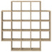 Raft de perete Stejar Sonoma 100 x 13 x 100 cm Lemn prelucrat - WALTI WALTI