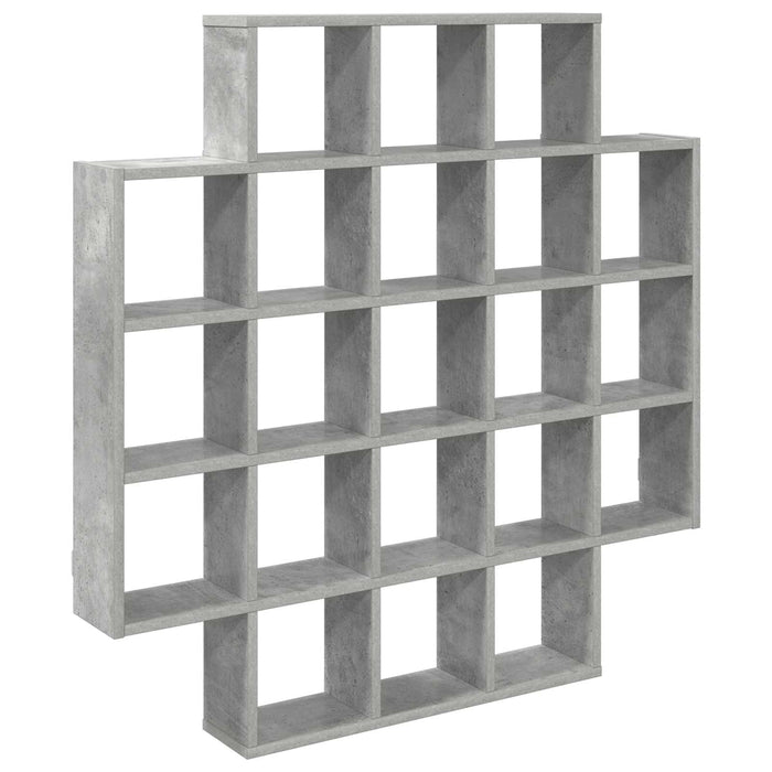 Raft de perete Gri Beton 100 x 13 x 100 cm Lemn prelucrat - WALTI WALTI