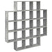 Raft de perete Gri Beton 100 x 13 x 100 cm Lemn prelucrat - WALTI WALTI