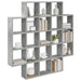 Raft de perete Gri Beton 100 x 13 x 100 cm Lemn prelucrat - WALTI WALTI