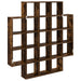 Raft de perete Stejar fumuriu 100 x 13 x 100 cm Lemn prelucrat - WALTI WALTI