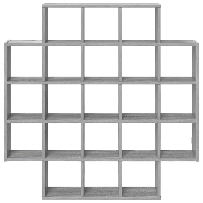 Raft de perete Sonoma gri 100 x 13 x 100 cm Lemn prelucrat - WALTI WALTI