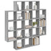 Raft de perete Sonoma gri 100 x 13 x 100 cm Lemn prelucrat - WALTI WALTI
