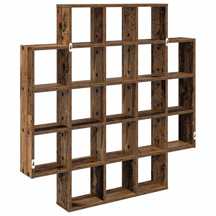 Raft de perete Lemn vechi 100 x 13 x 100 cm Lemn prelucrat - WALTI WALTI
