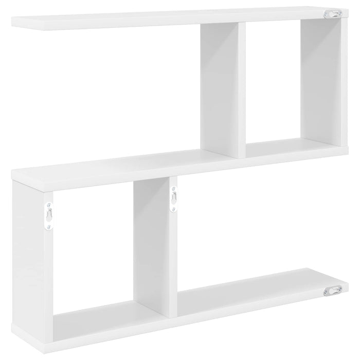 Raft de perete Alb 60 x 12 x 50,5 cm Lemn prelucrat - WALTI WALTI