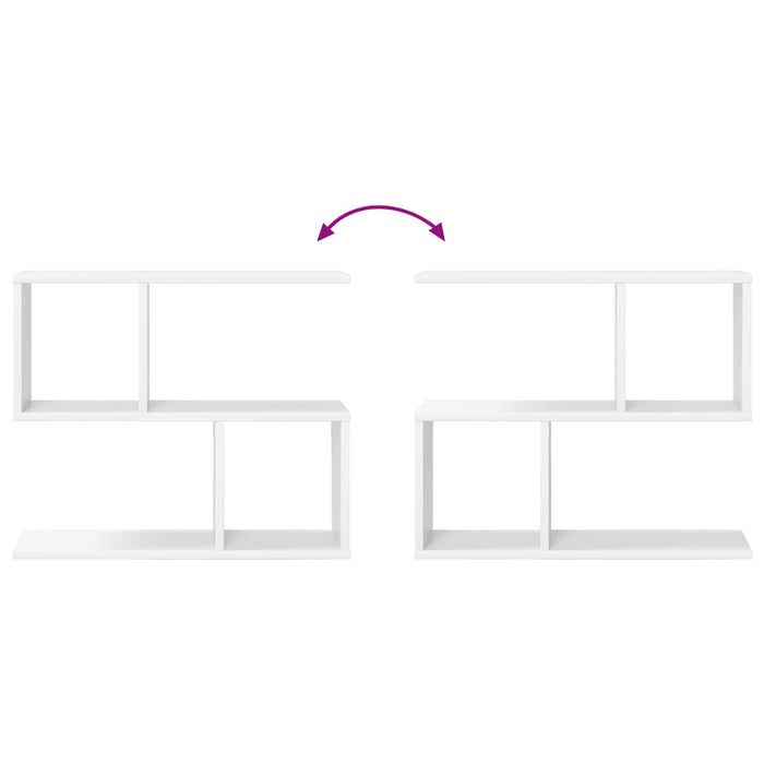 Raft de perete Alb 60 x 12 x 50,5 cm Lemn prelucrat - WALTI WALTI