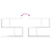 Raft de perete Alb 60 x 12 x 50,5 cm Lemn prelucrat - WALTI WALTI