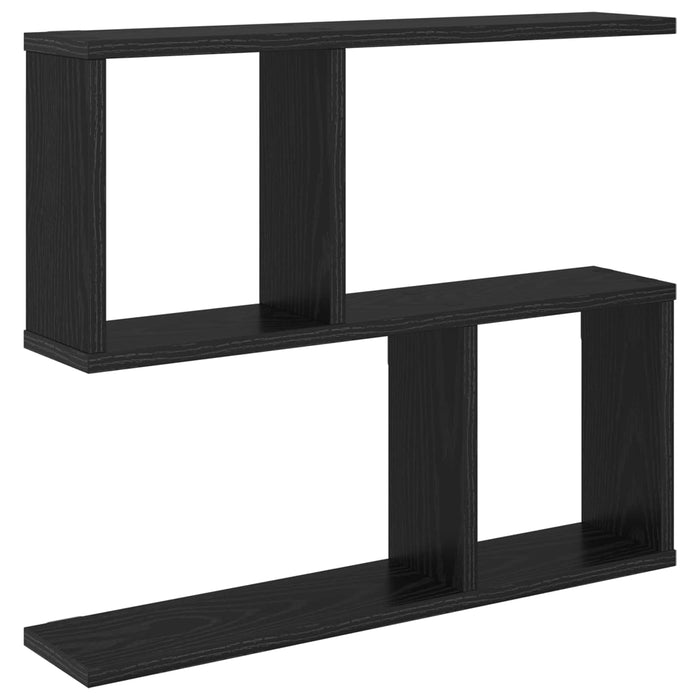Raft de perete Stejar Negru 60 x 12 x 50,5 cm Lemn prelucrat - WALTI WALTI