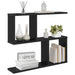 Raft de perete Stejar Negru 60 x 12 x 50,5 cm Lemn prelucrat - WALTI WALTI