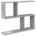 Raft de perete Gri Beton 60 x 12 x 50,5 cm Lemn prelucrat - WALTI WALTI