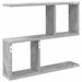 Raft de perete Gri Beton 60 x 12 x 50,5 cm Lemn prelucrat - WALTI WALTI