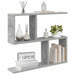 Raft de perete Gri Beton 60 x 12 x 50,5 cm Lemn prelucrat - WALTI WALTI