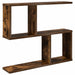 Raft de perete Stejar fumuriu 60 x 12 x 50,5 cm Lemn prelucrat - WALTI WALTI