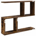 Raft de perete Stejar fumuriu 60 x 12 x 50,5 cm Lemn prelucrat - WALTI WALTI