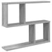 Raft de perete Sonoma gri 60 x 12 x 50,5 cm Lemn prelucrat - WALTI WALTI
