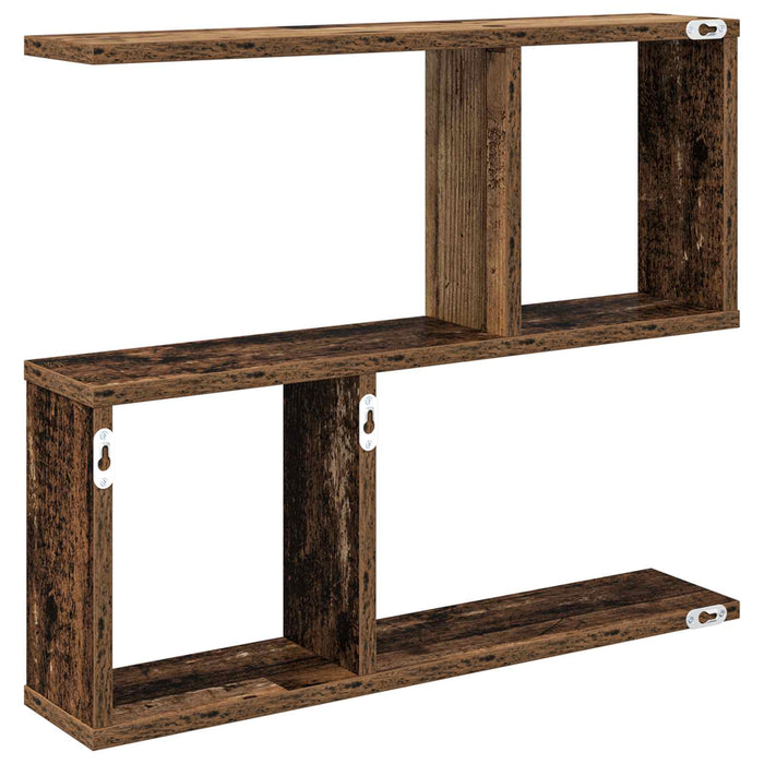 Raft de perete Lemn vechi 60 x 12 x 50,5 cm Lemn prelucrat - WALTI WALTI