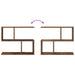 Raft de perete Lemn vechi 60 x 12 x 50,5 cm Lemn prelucrat - WALTI WALTI