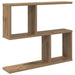 Raft de perete Stejar Artizanal 60 x 12 x 50,5 cm - WALTI WALTI