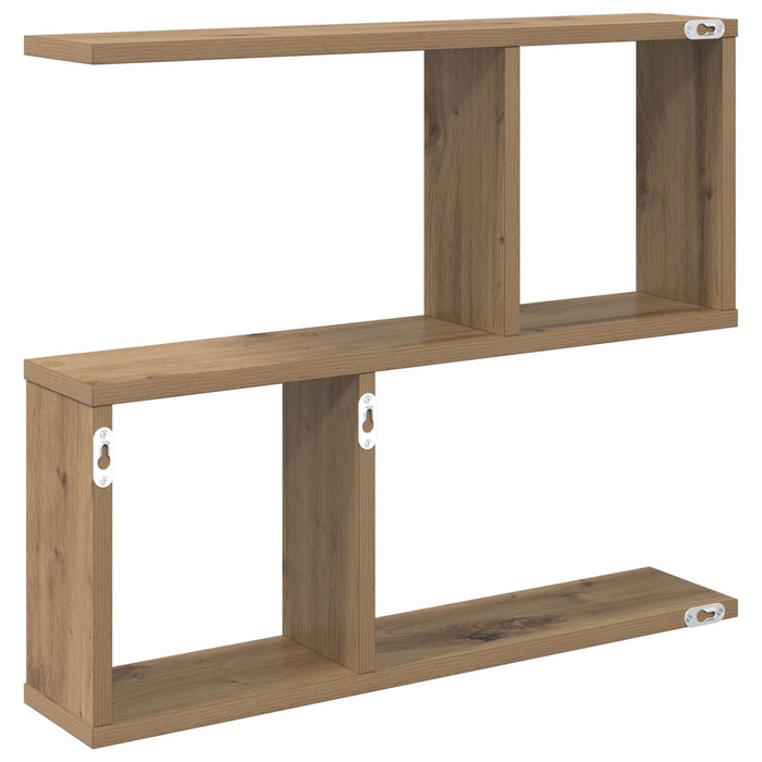 Raft de perete Stejar Artizanal 60 x 12 x 50,5 cm - WALTI WALTI