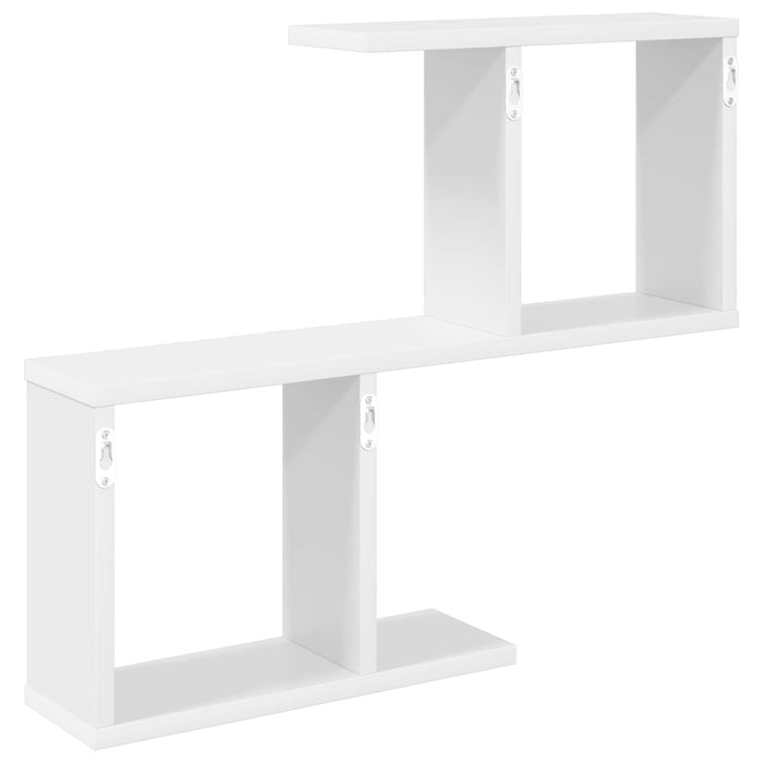 Raft de perete Alb 60 x 12 x 50,5 cm Lemn prelucrat WALTI