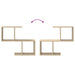 Raft de perete Stejar Sonoma 60 x 12 x 50,5 cm Lemn prelucrat - WALTI WALTI