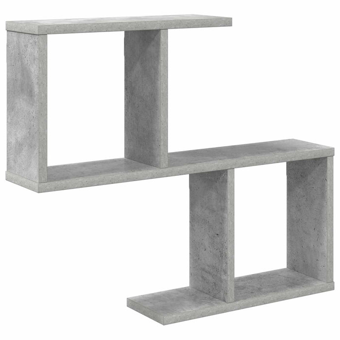 Raft de perete Gri Beton 60 x 12 x 50,5 cm Lemn prelucrat WALTI