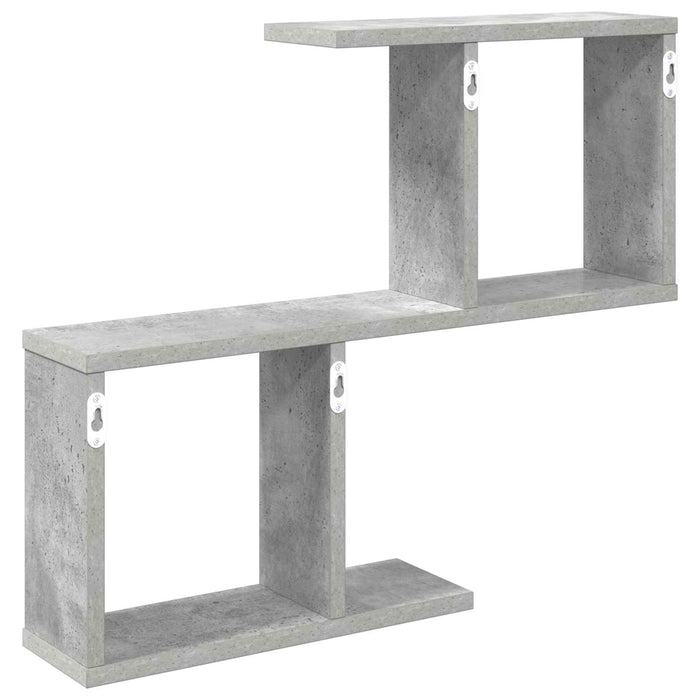 Raft de perete Gri Beton 60 x 12 x 50,5 cm Lemn prelucrat WALTI