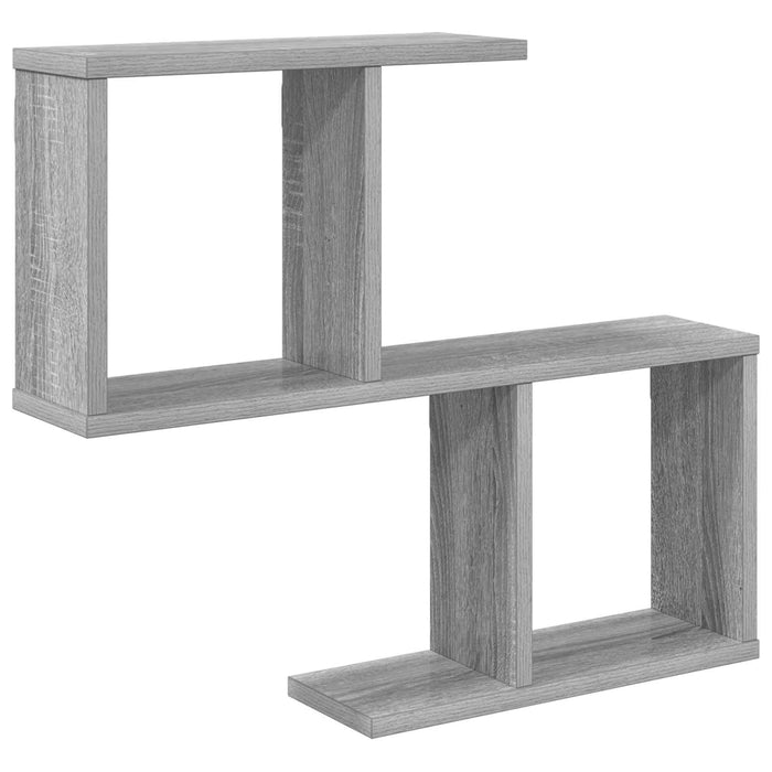 Raft de perete Sonoma gri 60 x 12 x 50,5 cm Lemn prelucrat WALTI