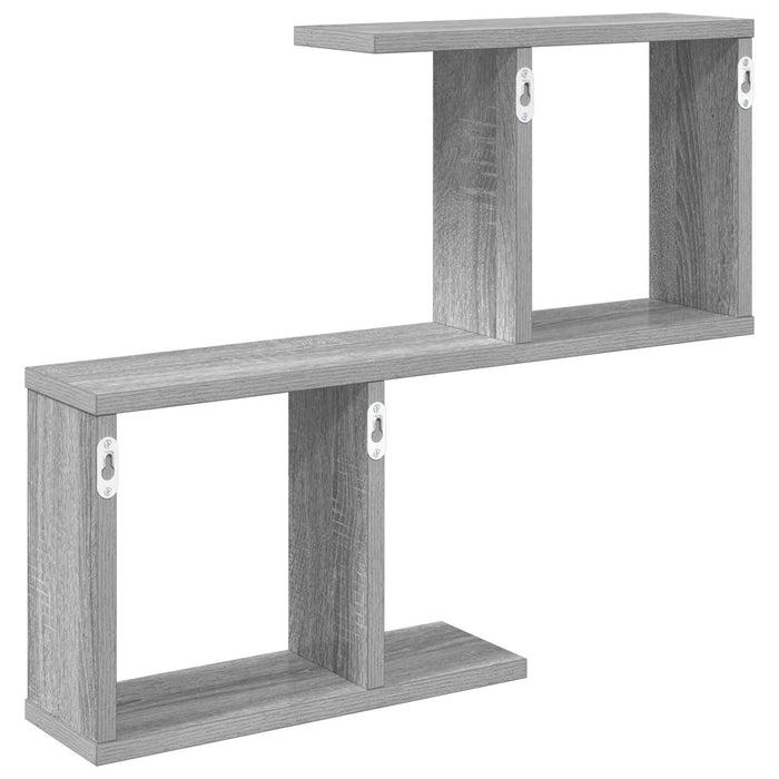 Raft de perete Sonoma gri 60 x 12 x 50,5 cm Lemn prelucrat WALTI