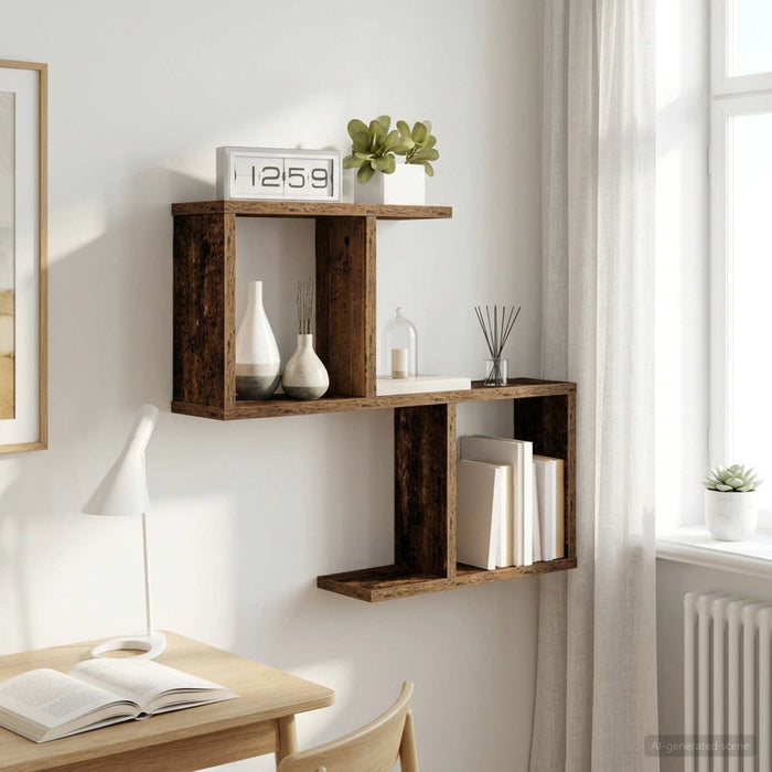 Raft de perete Lemn vechi 60 x 12 x 50,5 cm Lemn prelucrat WALTI