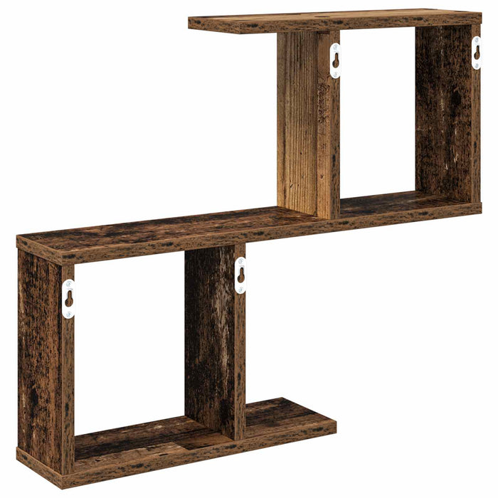Raft de perete Lemn vechi 60 x 12 x 50,5 cm Lemn prelucrat WALTI