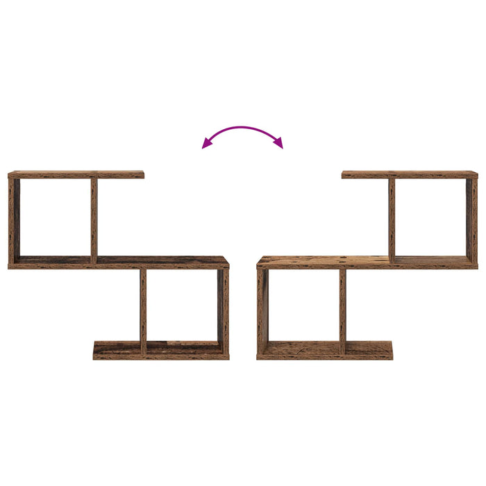 Raft de perete Lemn vechi 60 x 12 x 50,5 cm Lemn prelucrat WALTI