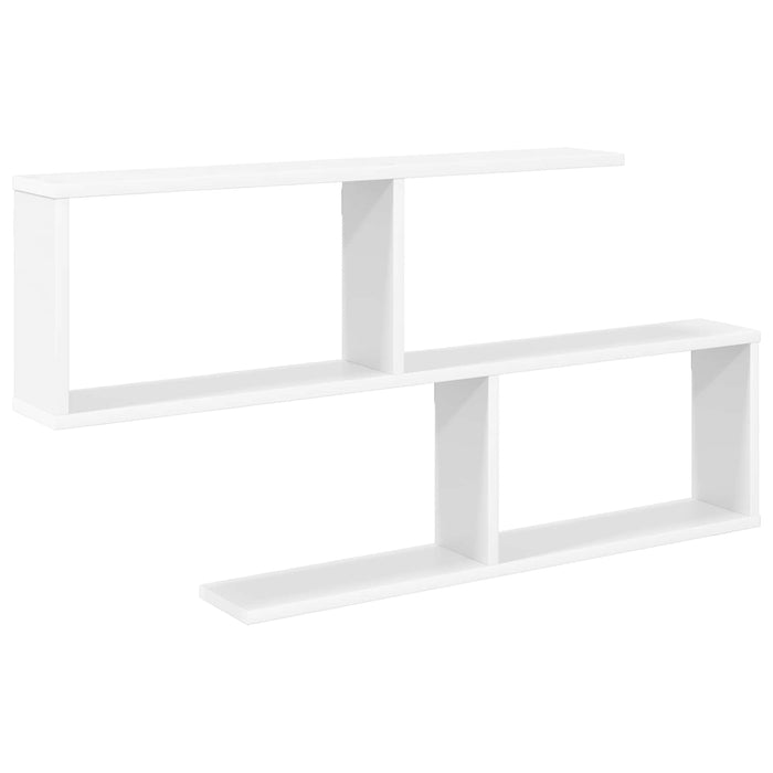 Raft de perete Alb 100 x 12 x 50,5 cm Lemn prelucrat - WALTI WALTI