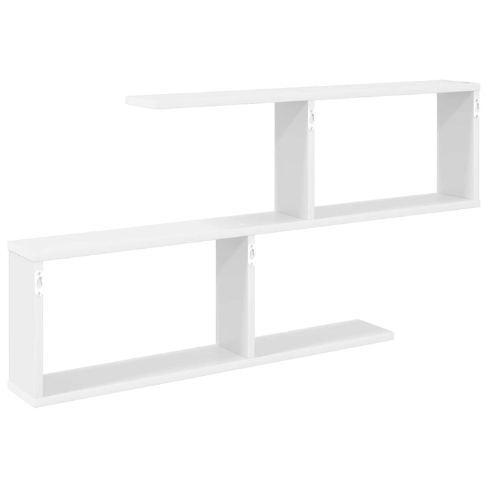 Raft de perete Alb 100 x 12 x 50,5 cm Lemn prelucrat - WALTI WALTI