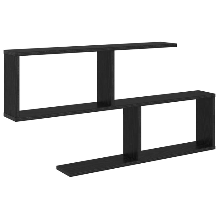 Raft de perete Stejar Negru 100 x 12 x 50,5 cm Lemn prelucrat - WALTI WALTI