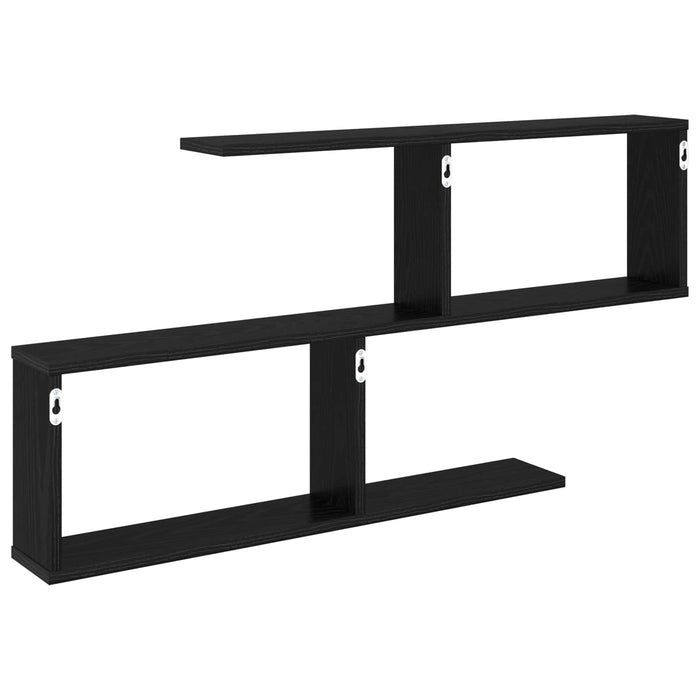 Raft de perete Stejar Negru 100 x 12 x 50,5 cm Lemn prelucrat - WALTI WALTI