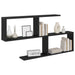 Raft de perete Stejar Negru 100 x 12 x 50,5 cm Lemn prelucrat - WALTI WALTI