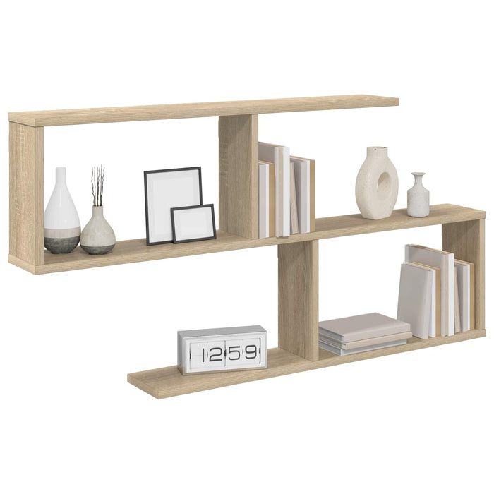 Raft de perete Stejar Sonoma 100 x 12 x 50,5 cm Lemn prelucrat - WALTI WALTI