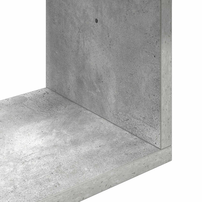 Raft de perete Gri Beton 100 x 12 x 50,5 cm Lemn prelucrat - WALTI WALTI