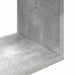Raft de perete Gri Beton 100 x 12 x 50,5 cm Lemn prelucrat - WALTI WALTI