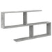 Raft de perete Gri Beton 100 x 12 x 50,5 cm Lemn prelucrat - WALTI WALTI